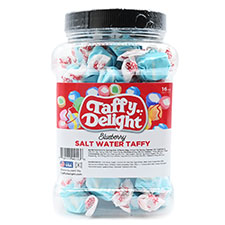 Taffy Delight Blueberry Salt Water Taffy 16oz Jar 